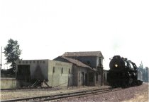 Sante Fe Locomotive #3759 at Monrovia Depot 1992